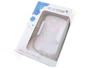White Blue Star universal car phone holder stand with suction cup suitable for smartphones, PDAs, GPS, mp3s from 55 to 95 mm